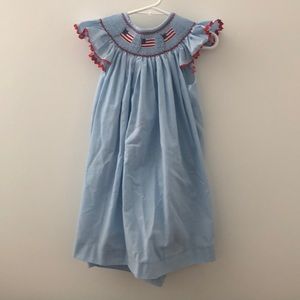 American Flag Smocked Dress